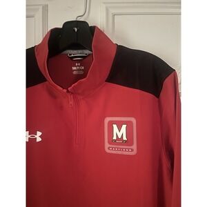 Maryland Under Armour Pullover Mens S 1/4 Zip Lightweight Jacket NWT